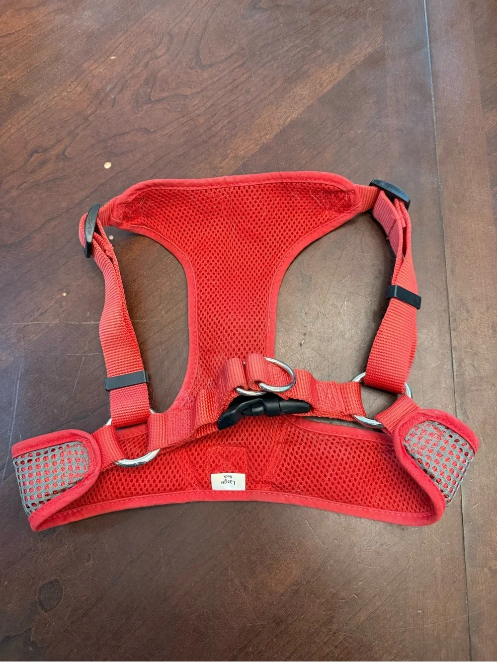 Red Mesh No-Pull Dog Harness size L